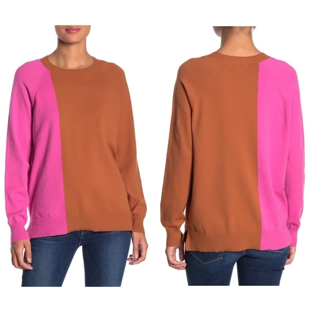 14th & Union | Colorblock Pullover Sweater Petite